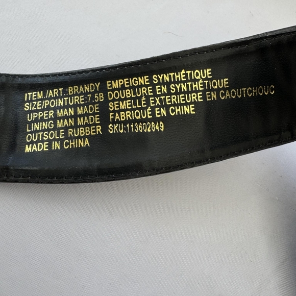 Nicole Miller Brandy Cuff Croc Embossed Heels PU Style Charcoal Grey US7.5 - Picture 8 of 8